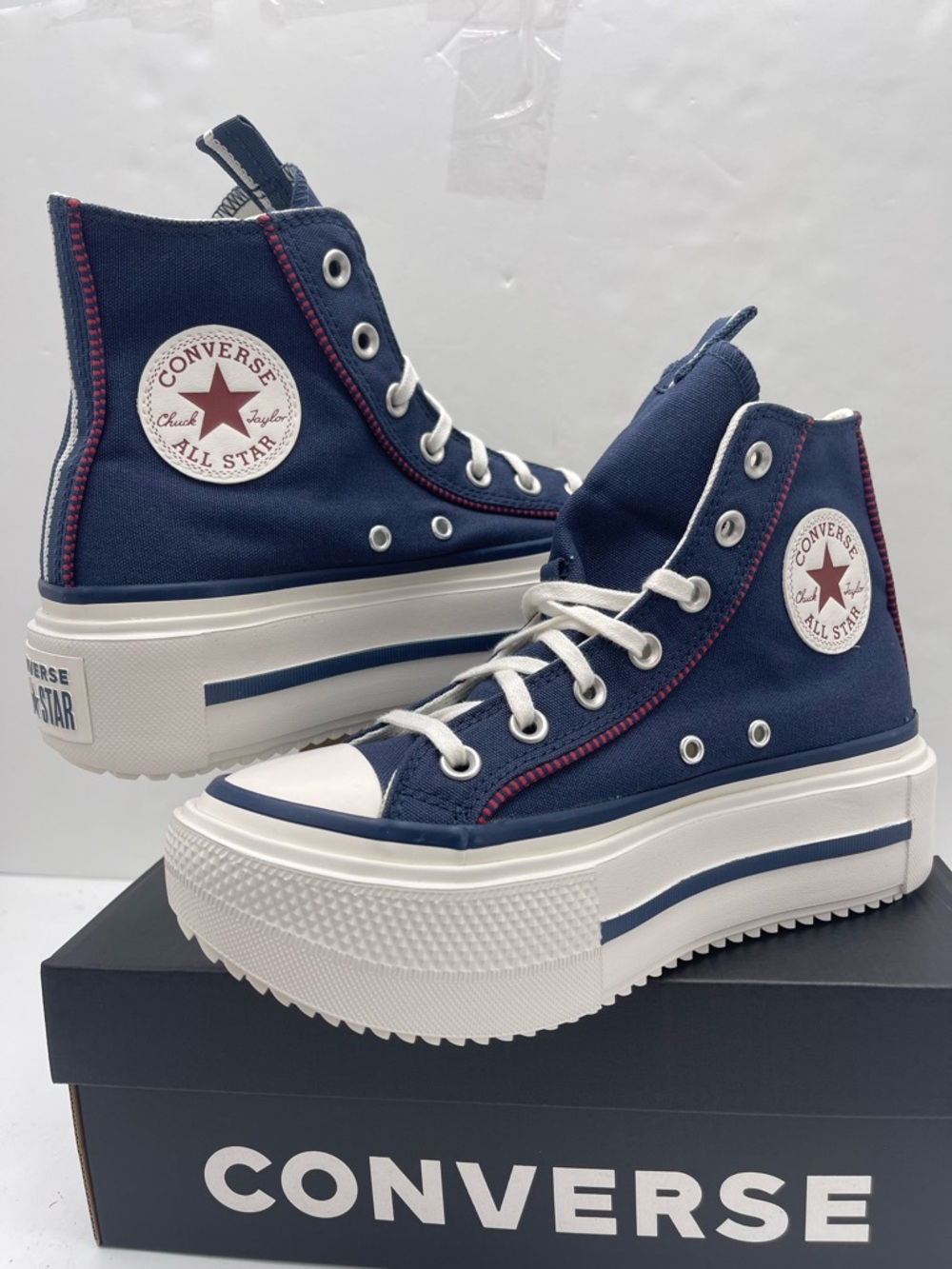 Converse WMNS Chuck Taylor All Star High Top Platform Sneakers Size 7 419252C - Picture 12 of 16